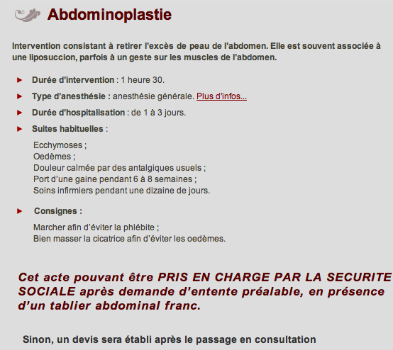 abdoninoplastie