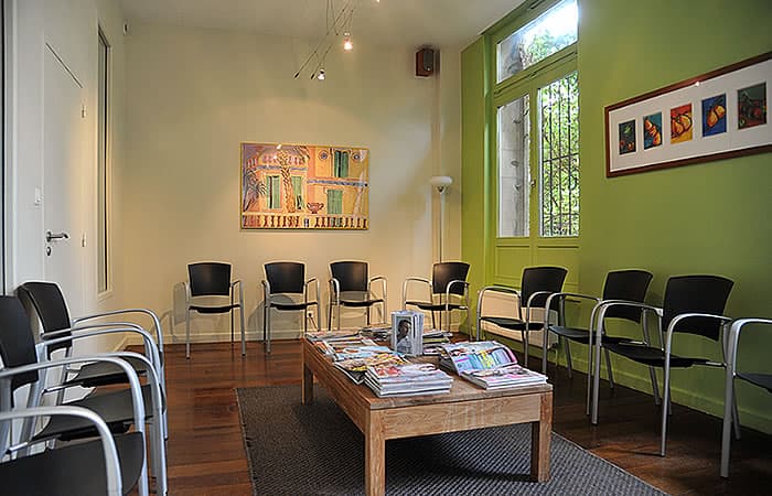La salle d'attente du cabinet médical