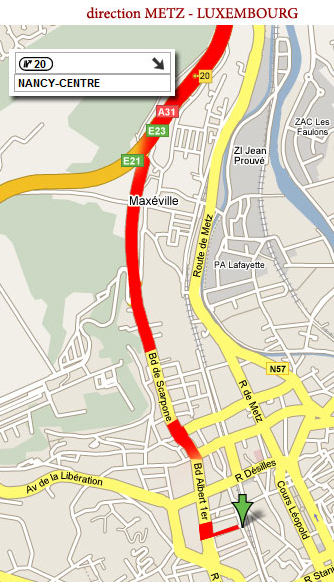 plan depuis Metz