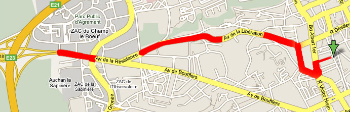 plan depuis Paris