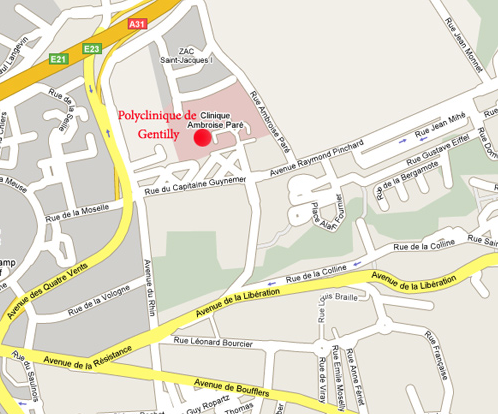 Plan Polyclinique Gentilly