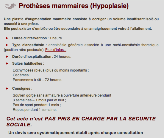 prothèses mammaires